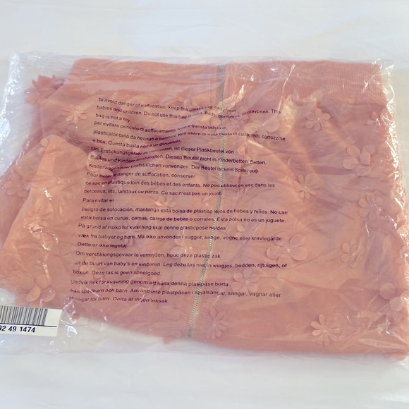 JustFab 3D Floral Bomber Pink Jacket, Size Medium, NWT - Picture 12 of 12